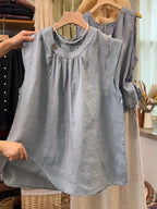 Women's Casual & Stylish Sleeveless Cotton-linen Top