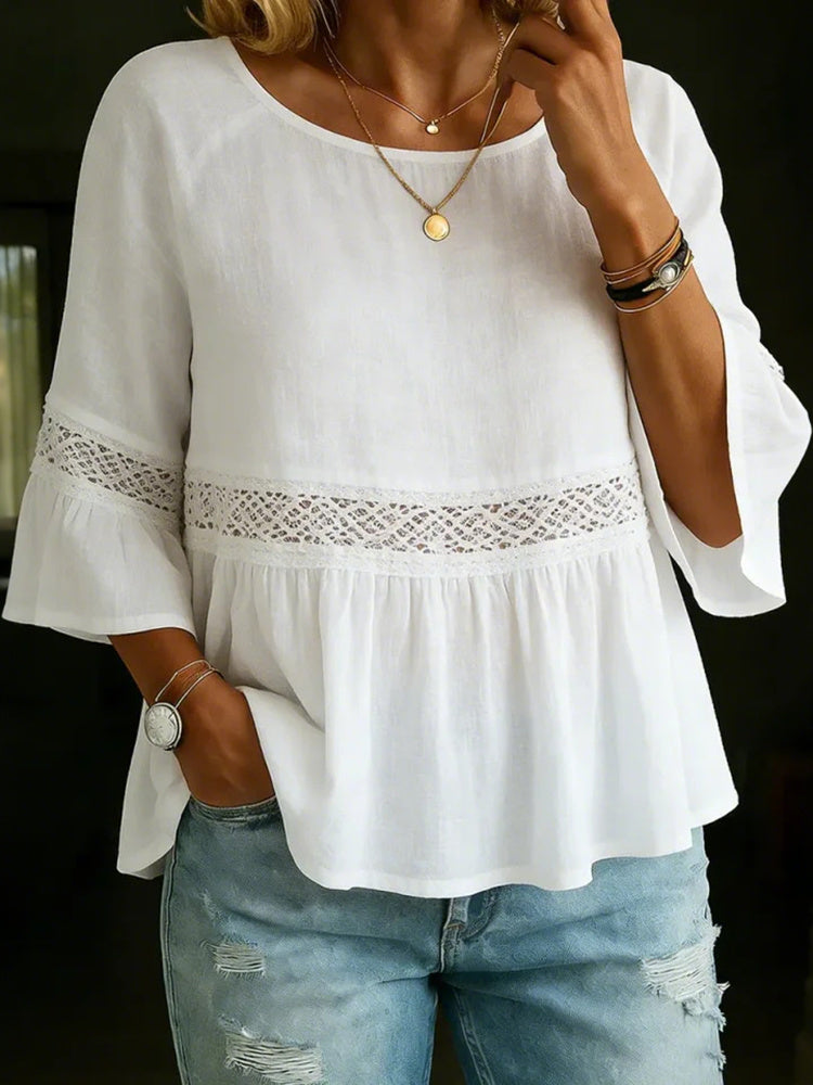 Women's Casual Sleeveles Linen Blend Blouse