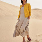 🔥Last Day 50% Off Sale! Women's Sleeveless Cotton And Linen Dress