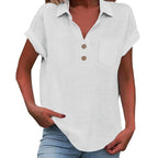 Women's Lace Openwork Lantern Sleeve Blouse