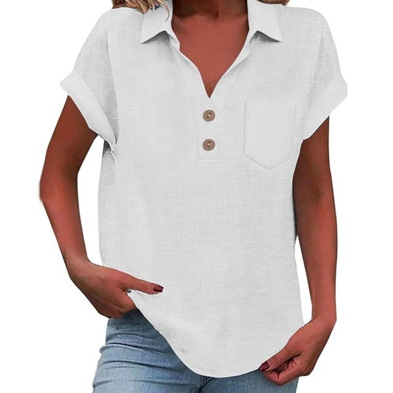 Women's Lace Openwork Lantern Sleeve Blouse