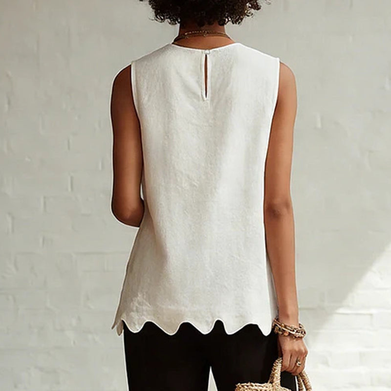 Elegant Minimalist Wavy Design Vest