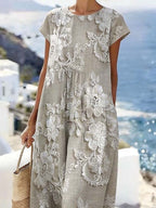 Women'S Casual Printed Dress