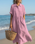 Cotton button dress