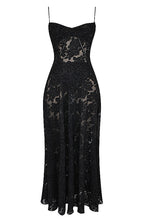 Floral Corset Maxi Dress Black