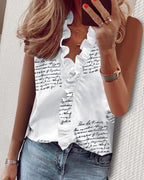 Long Sleeve Ruffled Shirt