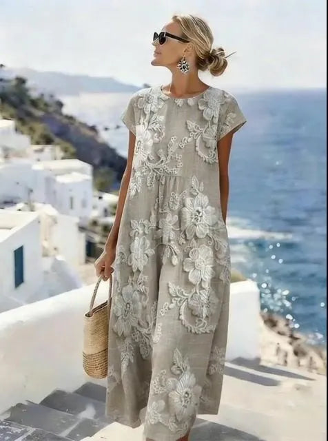 Women'S Casual Printed Dress