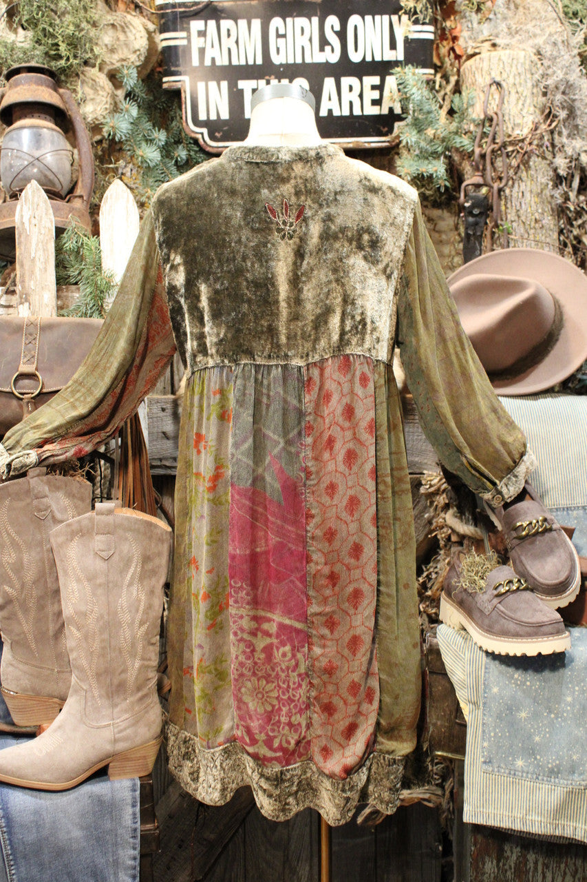 Polished Patchwork Gravel Dress