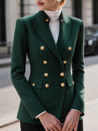 Double-Breasted Sculpted Blazer