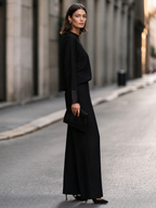 Women's Batwing Sleeve Top and Wide Leg Pants Two-Piece Set