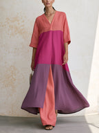 Color Block Tunic & Pants Set