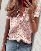 Long Sleeve Ruffled Shirt