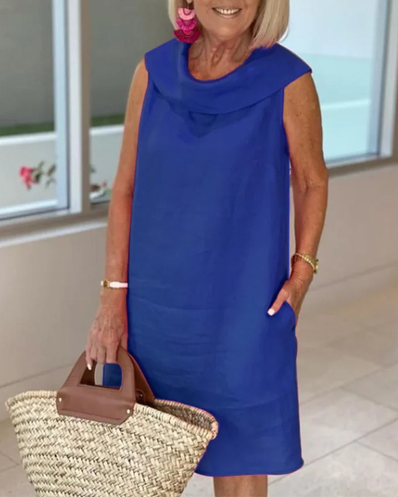Summer Ruffle Collar Dress