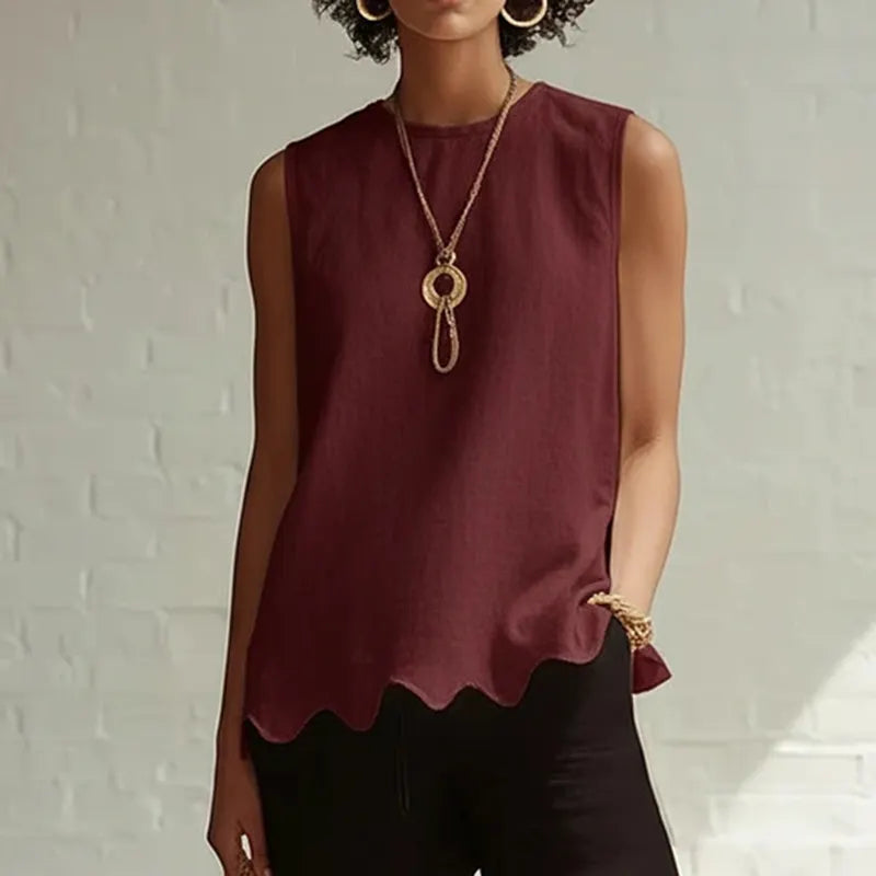Elegant Minimalist Wavy Design Vest