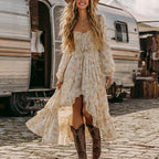 Western Girl Floral Bohemian Vintage Dress