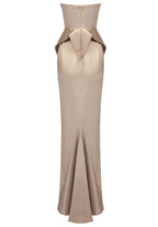 Strapless Maxi Dress Champagne