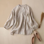 Vintage Button Down Linen Cotton Comfy Shirt