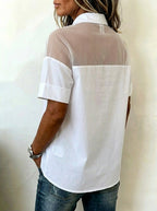 Women's Stylish Short Sleeve Eugene Patch Shirt