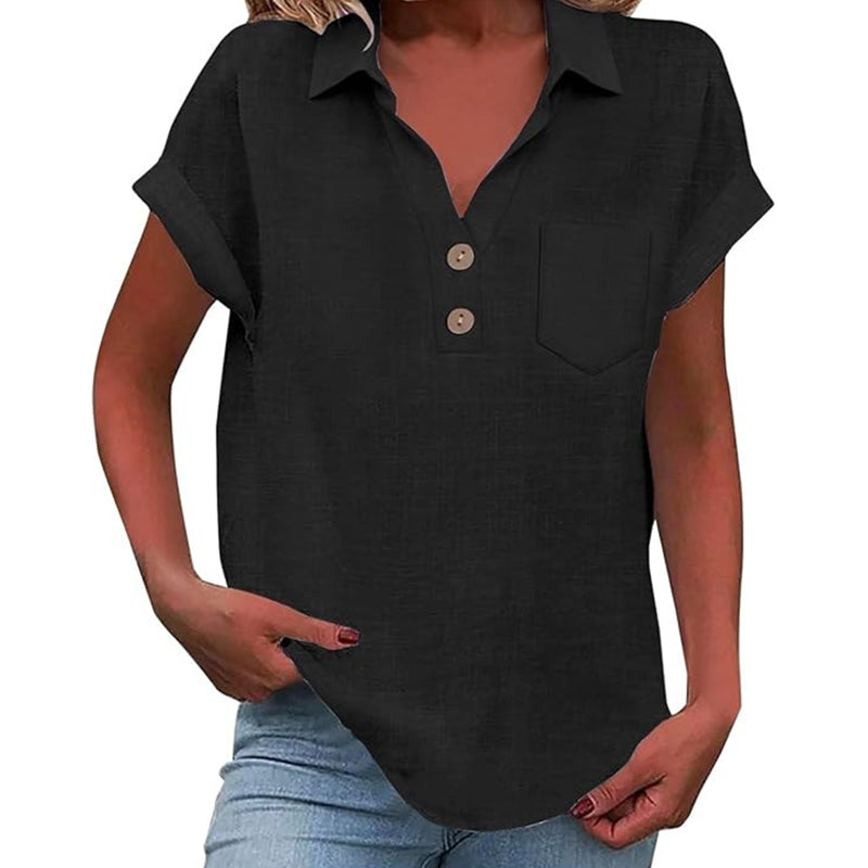 Women's Lace Openwork Lantern Sleeve Blouse