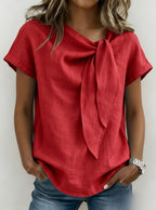 Casual Linen And Cotton Tops