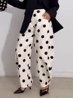 Stylish & Casual Polka-dot Lantern Trousers
