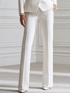 Textured Double-Breasted Tailored Blazer And Trouser Set