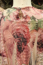 Lead Singer Taupe Big Rose Maxi Dress