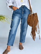 Casual & Cozy Washed Stretch Jeans