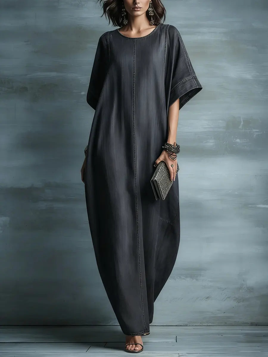 Women's Casual Simple Style Loose Denim Dress