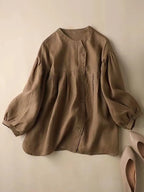 Vintage Button Down Linen Cotton Comfy Shirt
