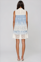 Kallima Lace Floral Cutout Mini Dress