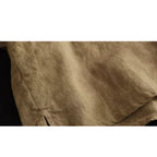 Women's Solid Color V-Neck Buttoned Mid-Sleeve Loose Casual Top