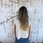 Casual Patch Pockets Linen Blend Shirt