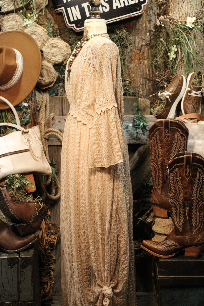 Lead Singer Taupe Maxi Dress
