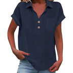 Women's Lace Openwork Lantern Sleeve Blouse