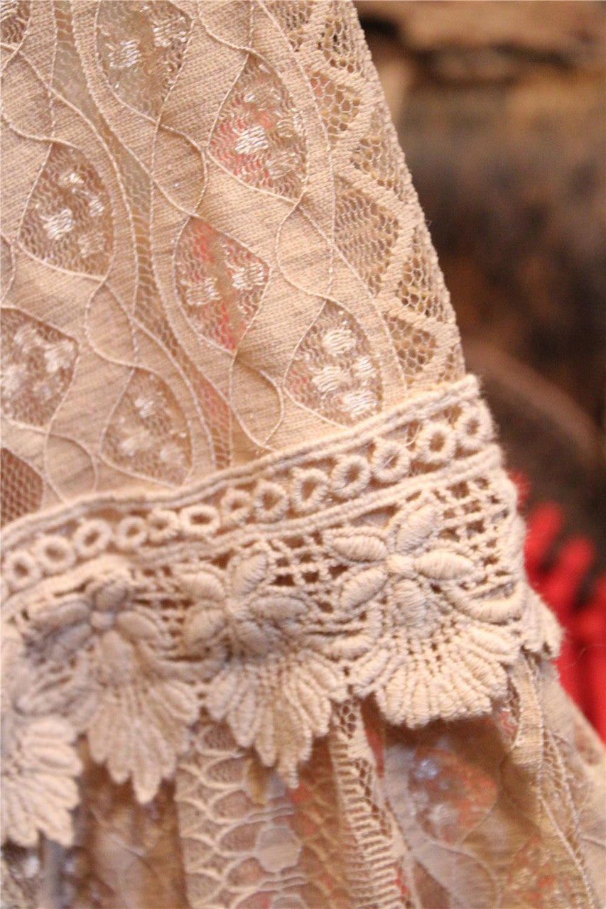 Lead Singer Taupe Maxi Dress