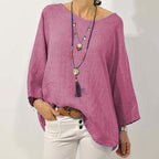 Solid Color Round Neck Loose T-Shirt