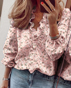 Long Sleeve Ruffled Shirt