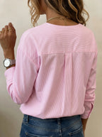 Women's Fashion Casual Striped Shirt
