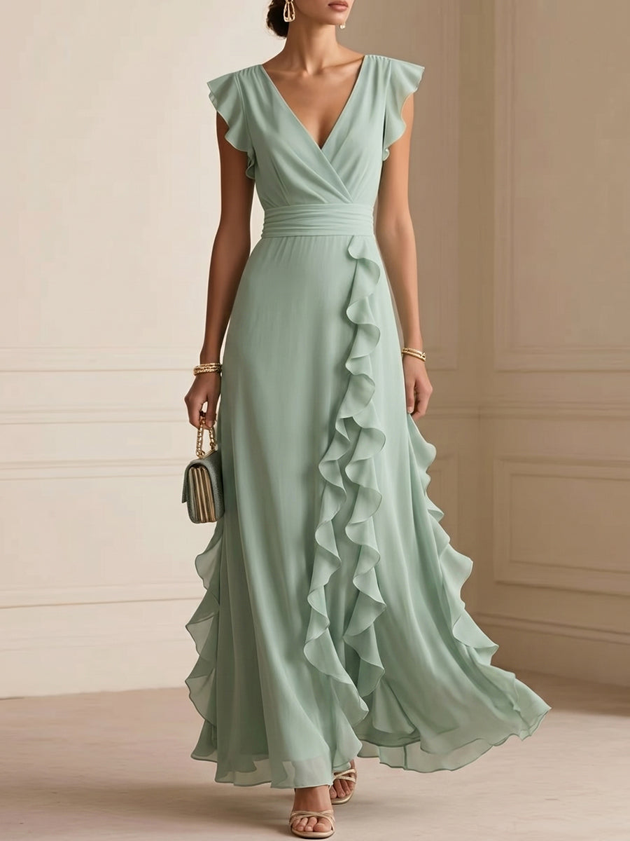 Women's Elegant V-neck Dress