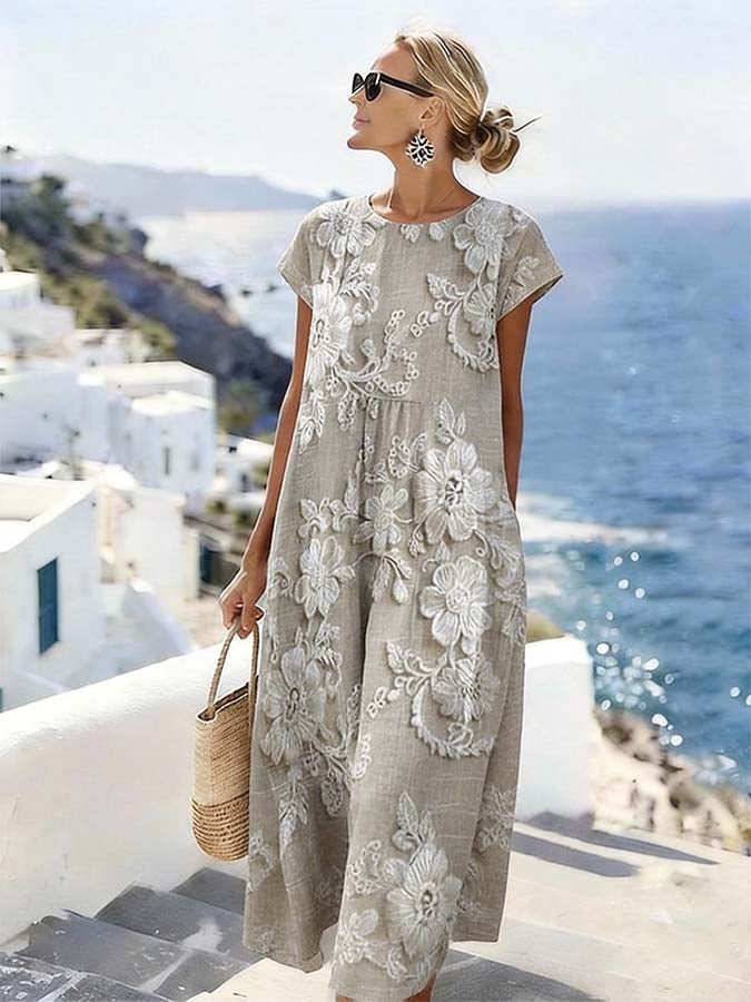 Women'S Casual Printed Dress