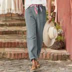 Casual Button-Down Utility-Chic Trousers with Pockets