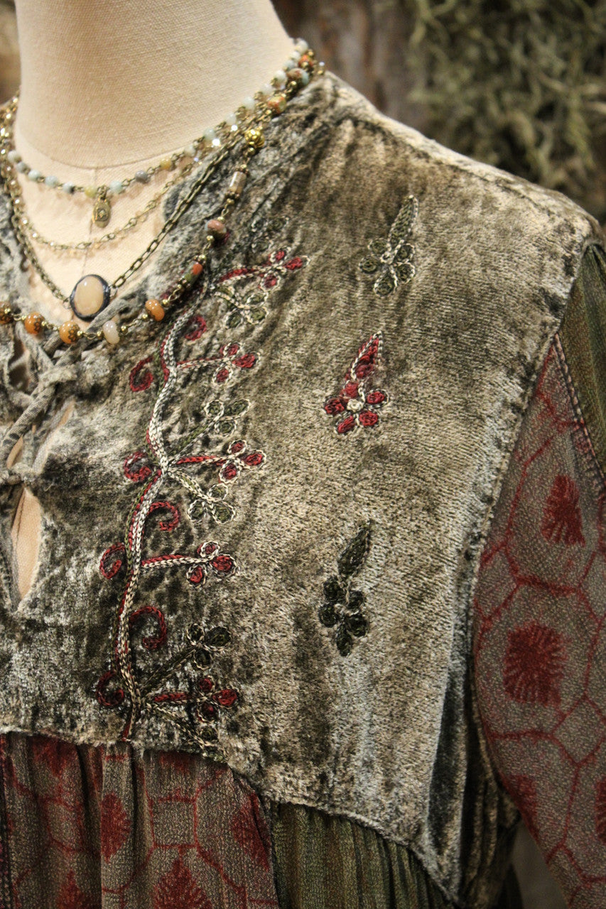 Polished Patchwork Gravel Dress