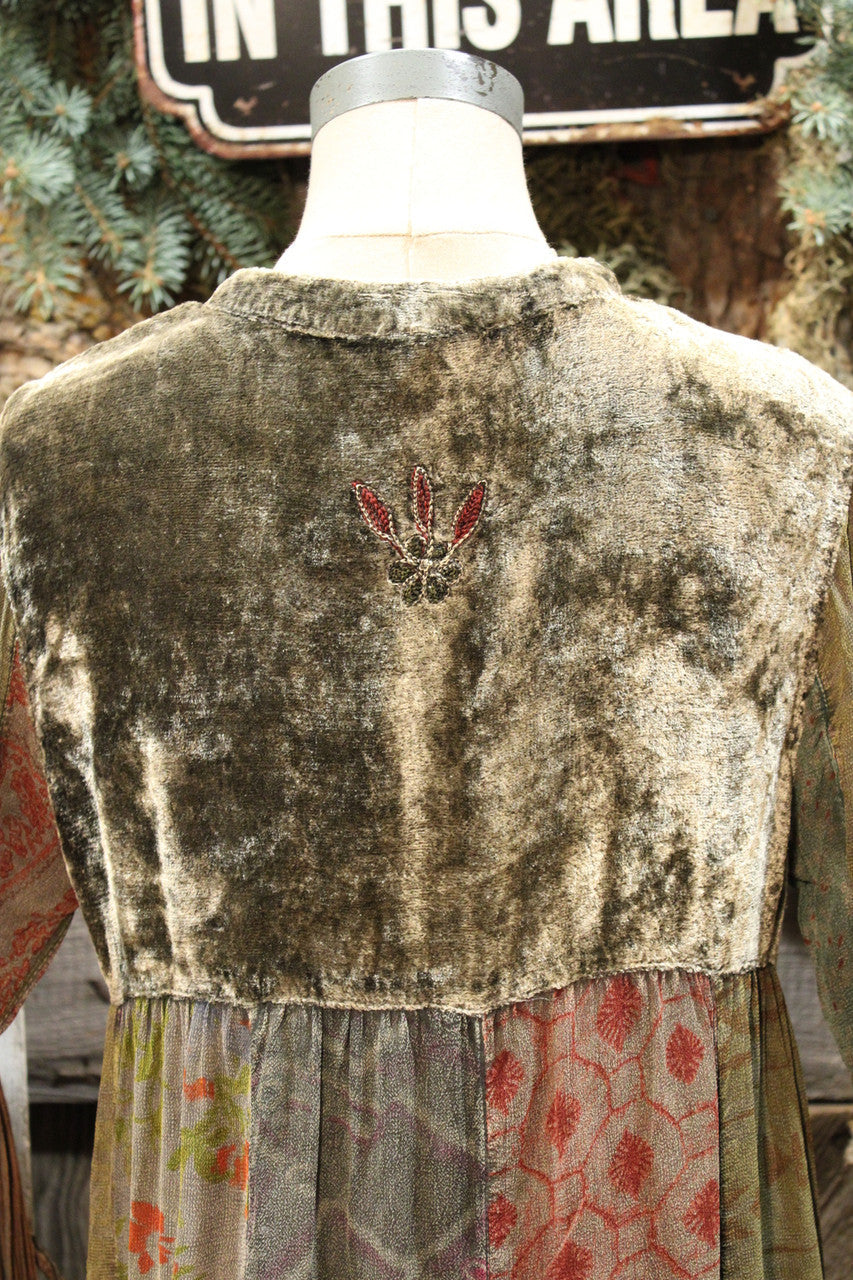 Polished Patchwork Gravel Dress