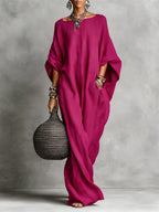 🔥 Limited Time Sale – 55% OFF Minimalist Casual Sleeveless Cotton And Linen Long Dress