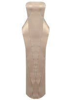 Strapless Maxi Dress Champagne