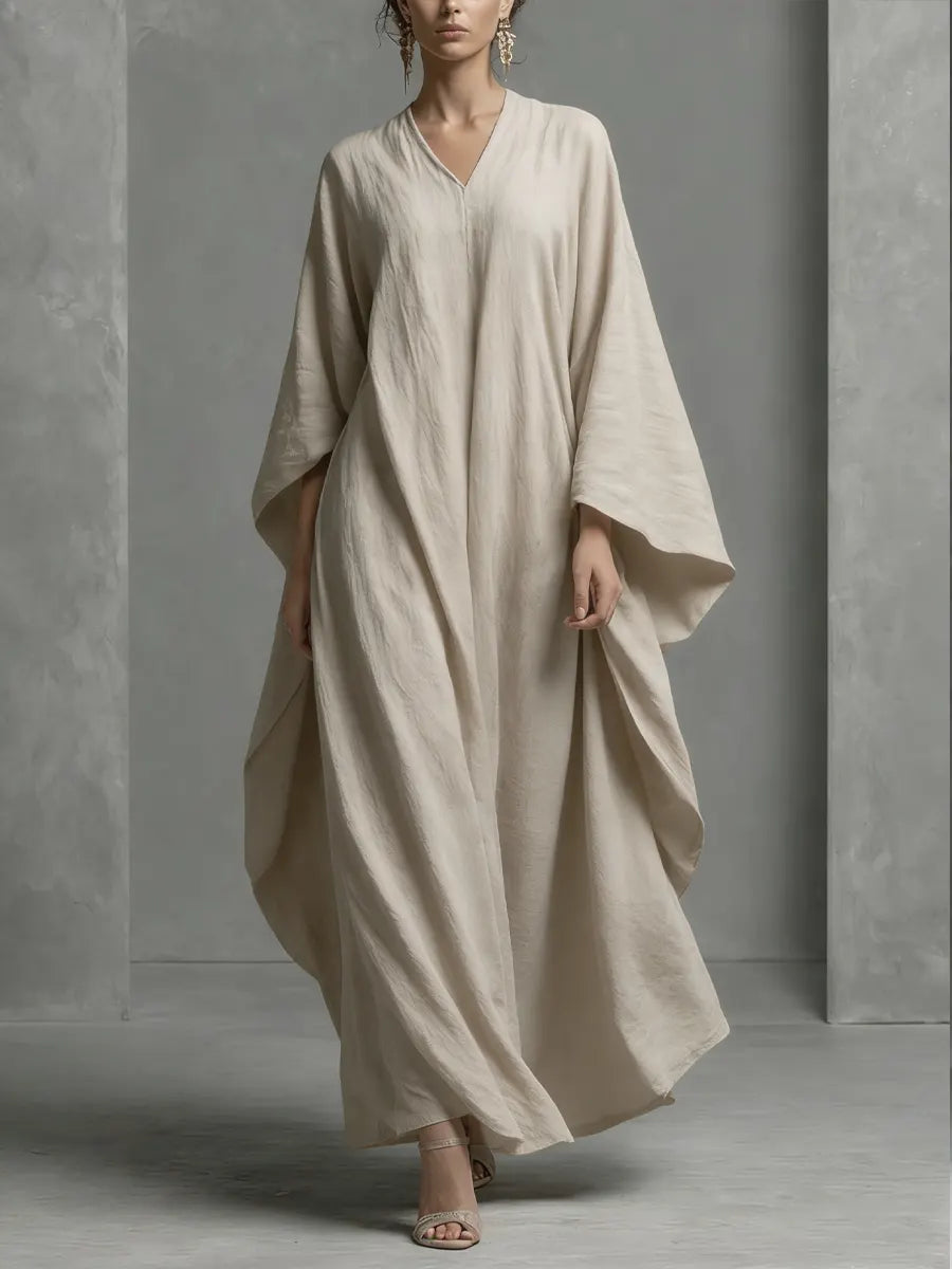 Women's Simple Loose Cotton-linen Dress