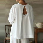 Women's Casual Shirt Linen Blend Tops