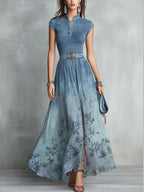 Stylish Floral Print Dress