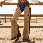 Women's Vintage Western Style Fringed Chaps